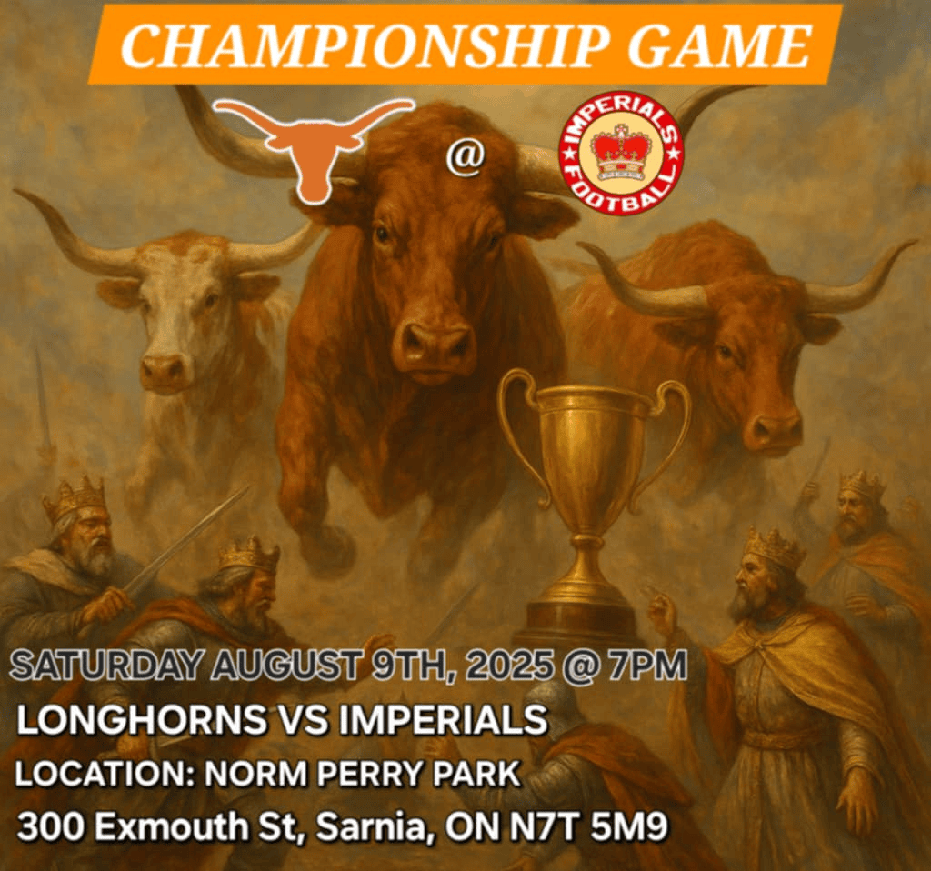 Longhorns Championship Game 
August 9th